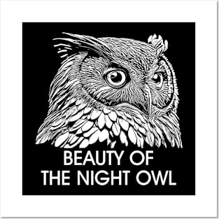 BEAUTY OF THE NIGHT OWL Posters and Art